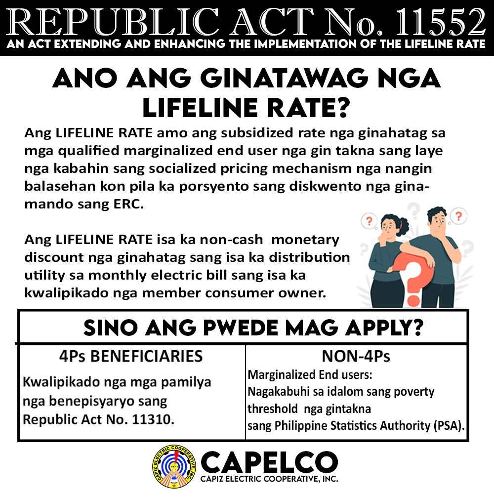 PAHIBALO ANGUT SA DISKWENTO SA ELECTRIC BILL SUNO SA RA 11552