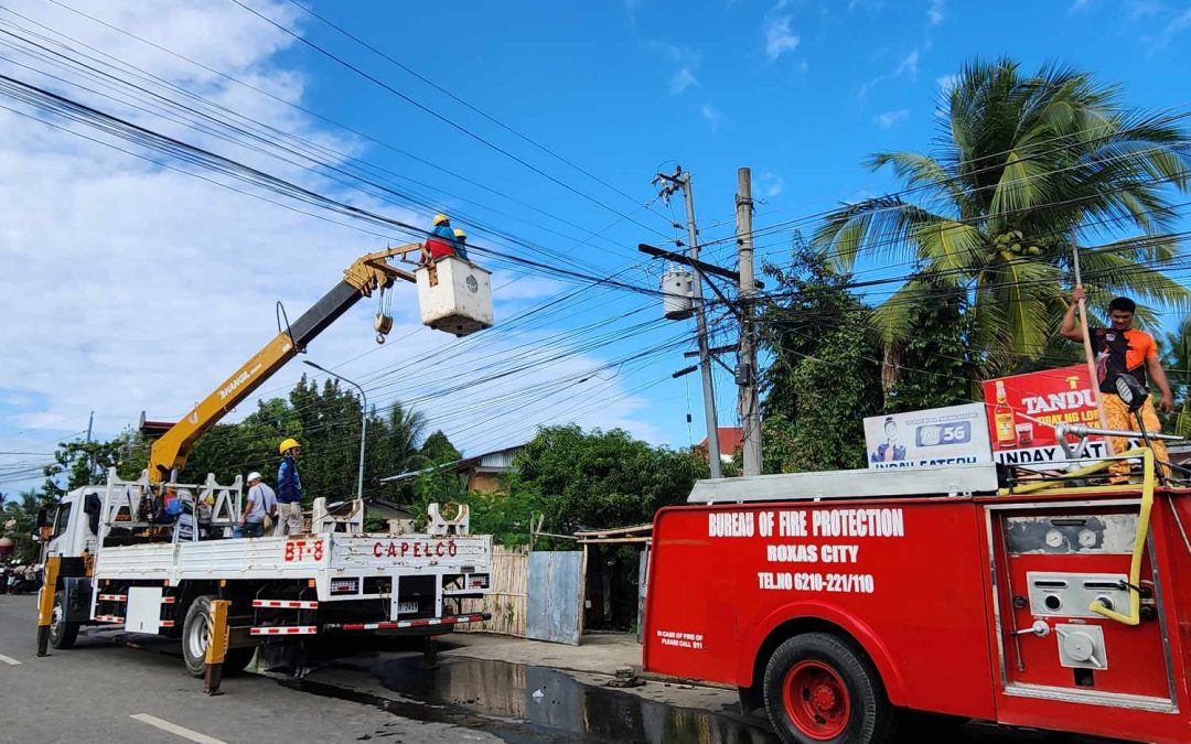 CAPELCO RESPONDED TO THE RIZAL STREET FIRE INCIDENT