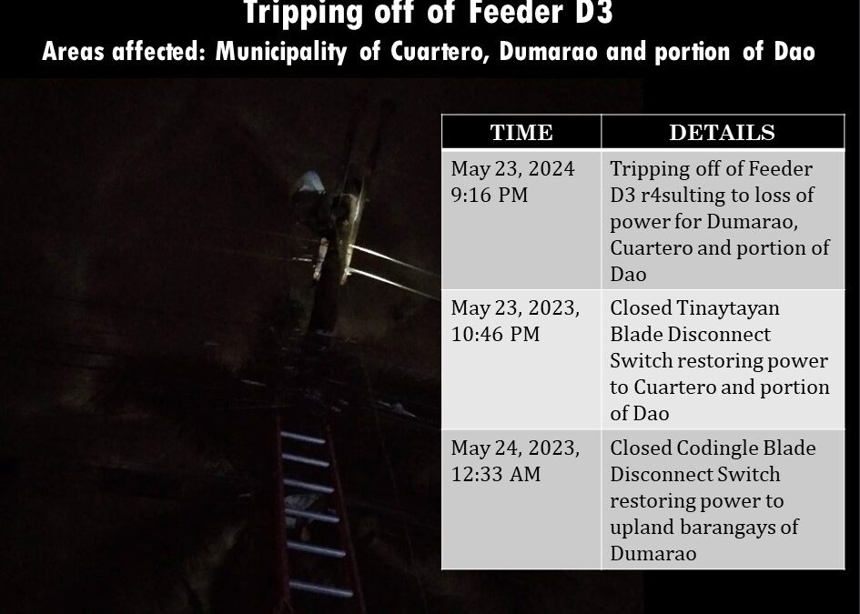 POST EMERGENCY POWER INTERRUPTION REPORT