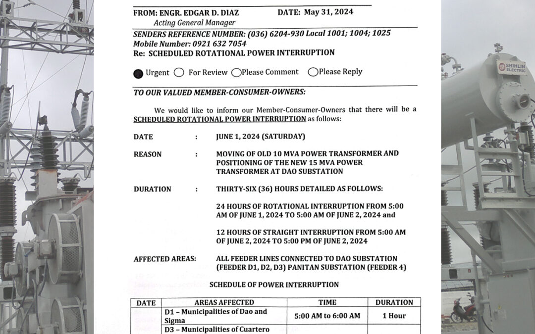 SCHEDULED ROTATIONAL POWER INTERRUPTION