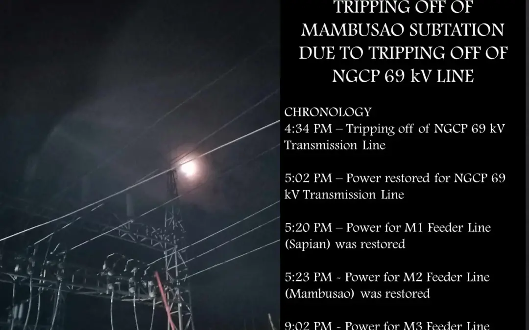 POST EMERGENCY POWER INTERUPTION REPORT